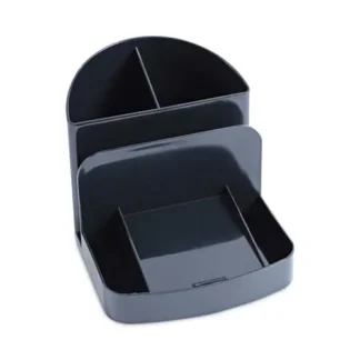 Universal® Deluxe Message Center, 6 Compartments, Black