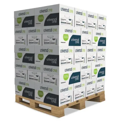 Universal® Deluxe Multipurpose Paper, 98 Bright, 20lb, 8.5 x 11, Bright White, 500 Sheets/Ream