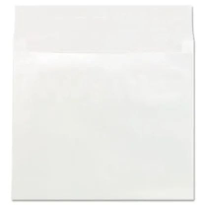 Universal® Deluxe Tyvek Expansion Envelopes, Open-Side, 4" Capacity, #15 1/2, Square Flap, Self-Adhesive Closure, 12 x 16, White, 50/CT