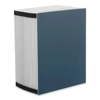 Universal® Expanding Desk File, 20 Dividers, Alpha Index, Letter Size, Blue Cover