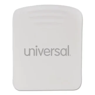 Universal® Fabric Panel Wall Clips, 25 Sheet Capacity, White, 20/Pack