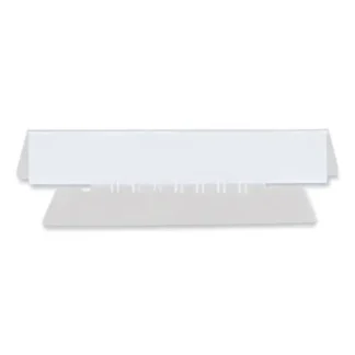 Universal® Hanging File Folder Plastic Index Tabs, 1/3-Cut, Clear, 50/Pack