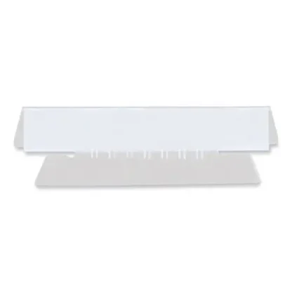 Universal® Hanging File Folder Plastic Index Tabs, 1/3-Cut, Clear, 50/Pack