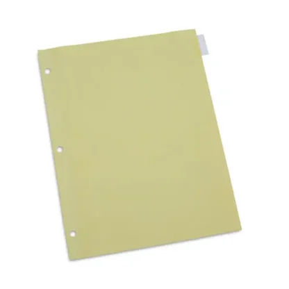 Universal® Insertable Tab Index, 8-Tab, 11 x 8.5, Buff, Clear Tabs, 24 Sets