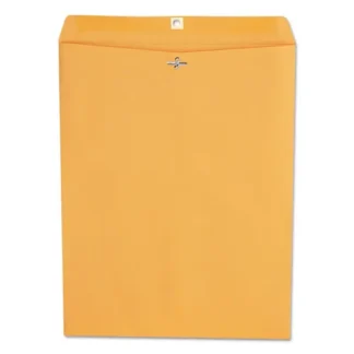 Universal® Kraft Clasp Envelope, #110, Square Flap, Clasp/Gummed Closure, 12 x 15.5, Brown Kraft, 100/Box