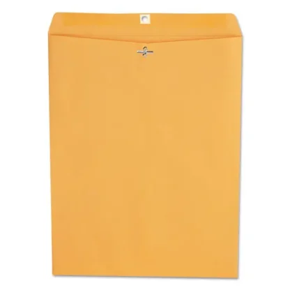 Universal® Kraft Clasp Envelope, #110, Square Flap, Clasp/Gummed Closure, 12 x 15.5, Brown Kraft, 100/Box
