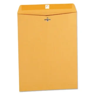 Universal® Kraft Clasp Envelope, #12 1/2, Square Flap, Clasp/Gummed Closure, 9.5 x 12.5, Brown Kraft, 100/Box