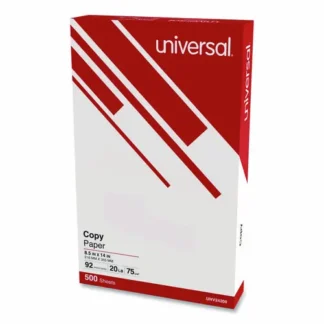 Universal® Legal Size Copy Paper, 92 Bright, 20 lb Bond Weight, 8.5 x 14, White, 500 Sheets/Ream