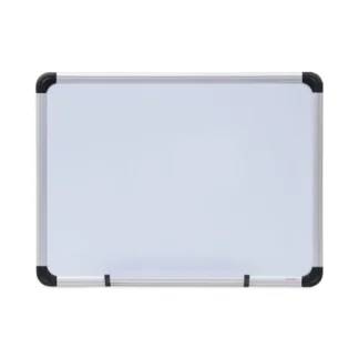 Universal® Magnetic Steel Dry Erase Marker Board, 24" x 18", White Surface, Satin Aluminum Frame