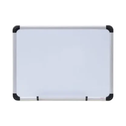 Universal® Magnetic Steel Dry Erase Marker Board, 24" x 18", White Surface, Satin Aluminum Frame
