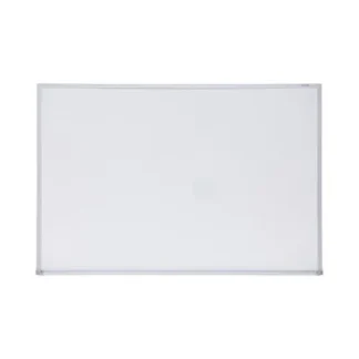 Universal® Melamine Dry Erase Board with Aluminum Frame, 36" x 24", White Surface