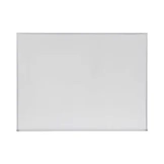 Universal® Melamine Dry Erase Board with Aluminum Frame, 48" x 36", White Surface