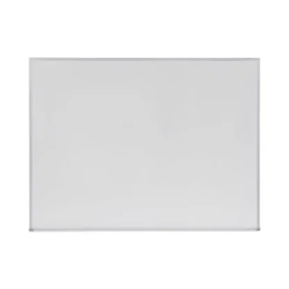 Universal® Melamine Dry Erase Board with Aluminum Frame, 48" x 36", White Surface