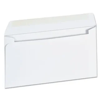 Universal® Open-Side Business Envelope, #6 3/4, Square Flap, Gummed Closure, 3.63 x 6.5, White, 500/Box