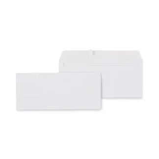 Universal® Peel Seal Strip Business Envelope, #10, Square Flap, Self-Adhesive Closure, 4.13 x 9.5, White, 500/Box