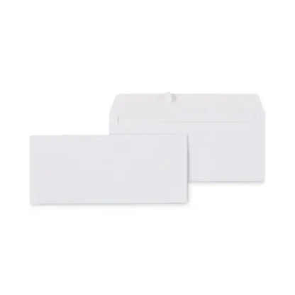 Universal® Peel Seal Strip Business Envelope, #10, Square Flap, Self-Adhesive Closure, 4.13 x 9.5, White, 500/Box