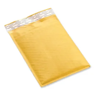 Universal® Peel Seal Strip Cushioned Mailer, #000, Extension Flap, Self-Adhesive Closure, 4 x 8, 25/Carton