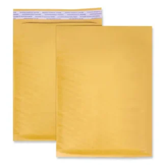 Universal® Peel Seal Strip Cushioned Mailer, #00, Extension Flap, Self-Adhesive Closure, 5 x 10, 25/Carton