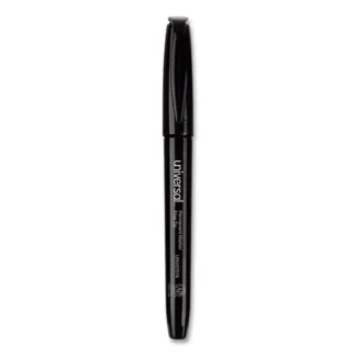 Universal™ Pen-Style Permanent Marker Value Pack, Fine Bullet Tip, Black, 60/Pack