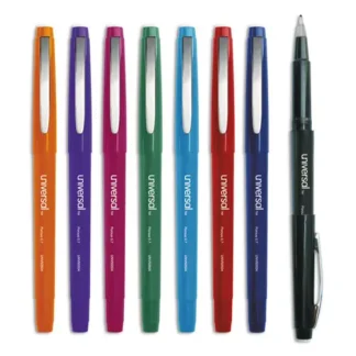 Universal™ Porous Point Pen, Medium 0.7 mm, Assorted Colors, 8/Pack