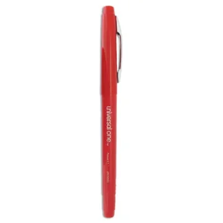 Universal™ Porous Point Pen, Stick, Medium 0.7 mm, Red Ink, Red Barrel, Dozen