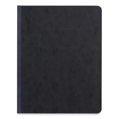 Universal® Pressboard Report Cover, Two-Piece Prong Fastener, 3" Capacity, 8.5 x 11, Black/Black