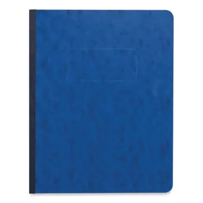 Universal® Pressboard Report Cover, Two-Piece Prong Fastener, 3" Capacity, 8.5 x 11, Dark Blue/Dark Blue