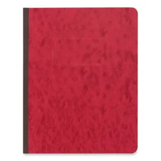 Universal® Pressboard Report Cover, Two-Piece Prong Fastener, 3" Capacity, 8.5 x 11, Executive Red/Executive Red