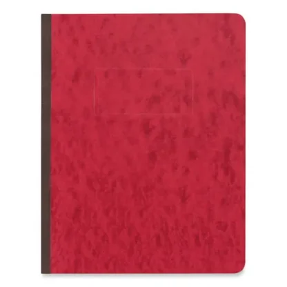 Universal® Pressboard Report Cover, Two-Piece Prong Fastener, 3" Capacity, 8.5 x 11, Executive Red/Executive Red