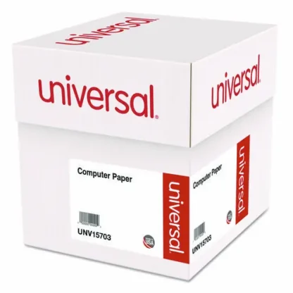 Universal® Printout Paper, 2-Part, 15 lb Bond Weight, 9.5 x 11, White, 1,650/Carton