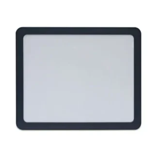 Universal® Recycled Cubicle Dry Erase Board, 15.88" x 12.88", White Surface, Charcoal Gray Plastic Frame