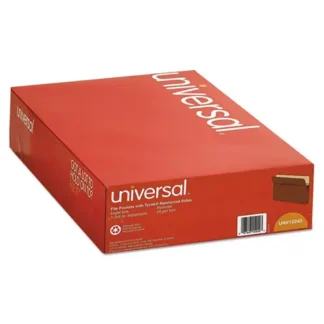 Universal® Redrope Expanding File Pockets, Legal Size, 1.75" Expansion, Redrope, 25/Box