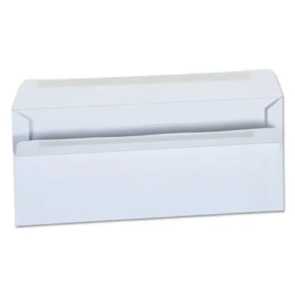 Universal® Self-Seal Business Envelope, #10, Square Flap, Self-Adhesive Closure, 4.13 x 9.5, White, 500/Box