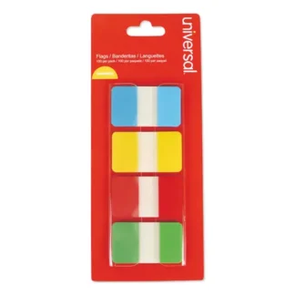Universal® Self Stick Index Tab, 1", Assorted Colors, 100/Pack