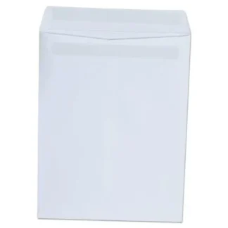 Universal® Self-Stick Open End Catalog Envelope, #10 1/2, Square Flap, Self-Adhesive Closure, 9 x 12, White, 100/Box