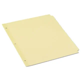 Universal® Self-Tab Index Dividers, 8-Tab, Buff, 24 Sets