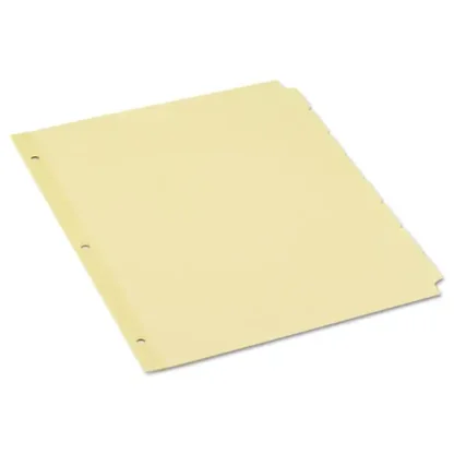 Universal® Self-Tab Index Dividers, 8-Tab, Buff, 24 Sets