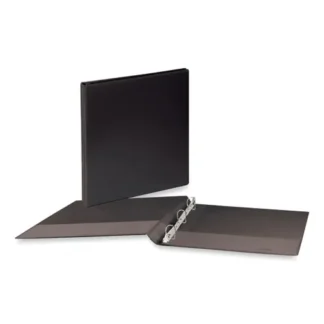 Universal® Slant D-Ring View Binder, 3 Rings, 0.5" Capacity, 11 x 8.5, Black