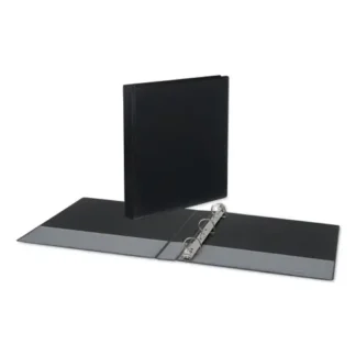 Universal® Slant D-Ring View Binder, 3 Rings, 1" Capacity, 11 x 8.5, Black