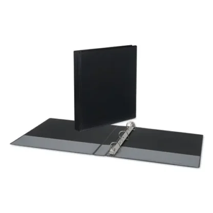 Universal® Slant D-Ring View Binder, 3 Rings, 1" Capacity, 11 x 8.5, Black