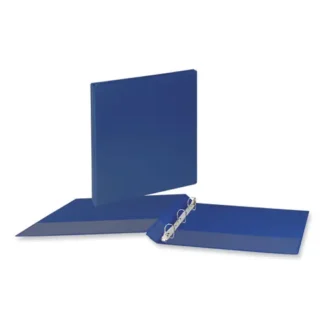 Universal® Slant D-Ring View Binder, 3 Rings, 1" Capacity, 11 x 8.5, Navy Blue