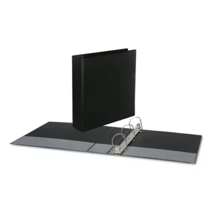 Universal® Slant D-Ring View Binder, 3 Rings, 2" Capacity, 11 x 8.5, Black