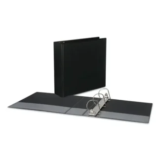 Universal® Slant D-Ring View Binder, 3" Capacity, 3 Rings, Letter Size, Black