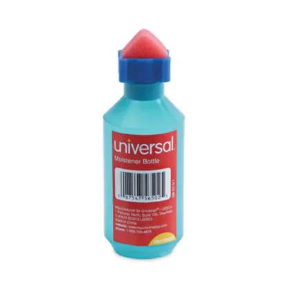 Universal® Squeeze Bottle Moistener, 2 oz, Blue