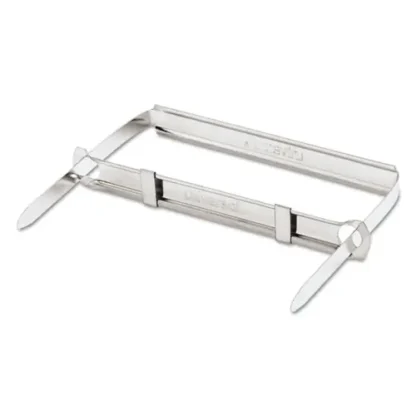 Universal® Two-Piece Two-Prong Paper Fastener Base and Compressor Sets, 50/Box