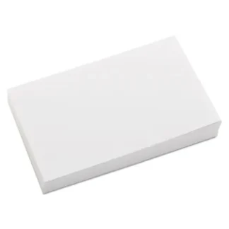Universal® Unruled Index Cards, 3 x 5, White, 100/Pack