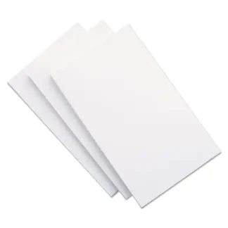 Universal® Unruled Index Cards, 5 x 8, White, 100/Pack