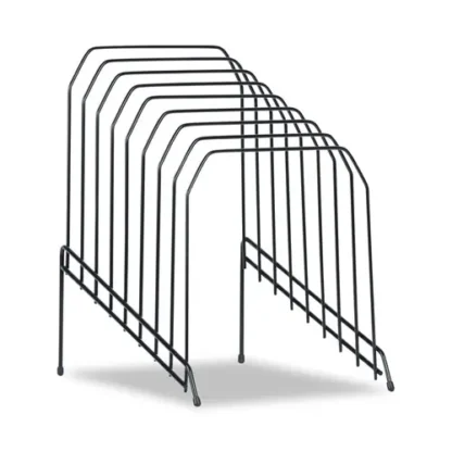 Universal® Wire Tiered File Sorter, 8 Sections, Letter to Legal Size Files, 8" x 10.5" x 12.5", Black