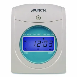 uPunch™ Digital Auto-Align Punch Time Clock Bundle, White