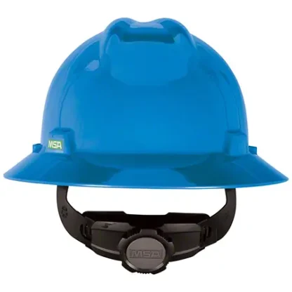 V-Gard® Slotted Full-Brim Hat, Blue, Fas-Trac III